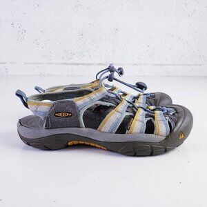 Keen Newport H2 Waterproof Hiking Sport Sandals,‎ Women’s 7.5 Yellow/blue